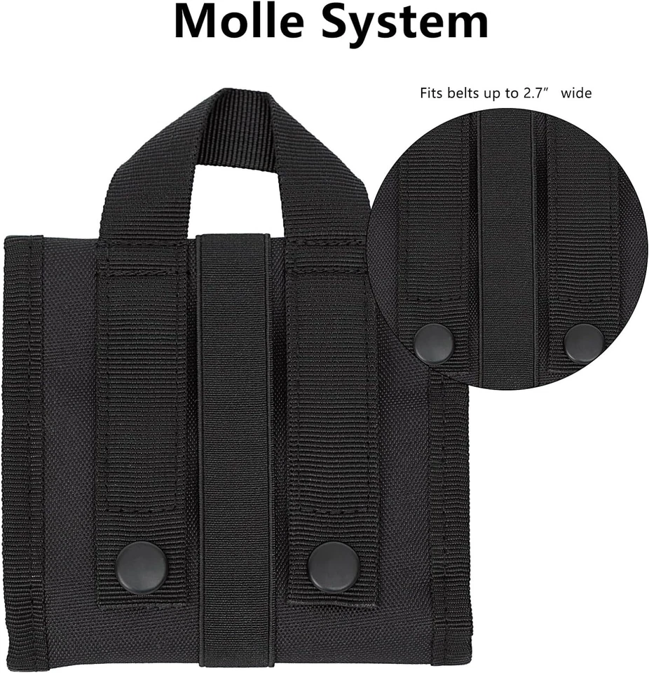 2 Piezas Rifle Táctico 14 Redondo Cartucho Soporte Molle Plegable Munición Portador Bolsa Foto 2 de 4