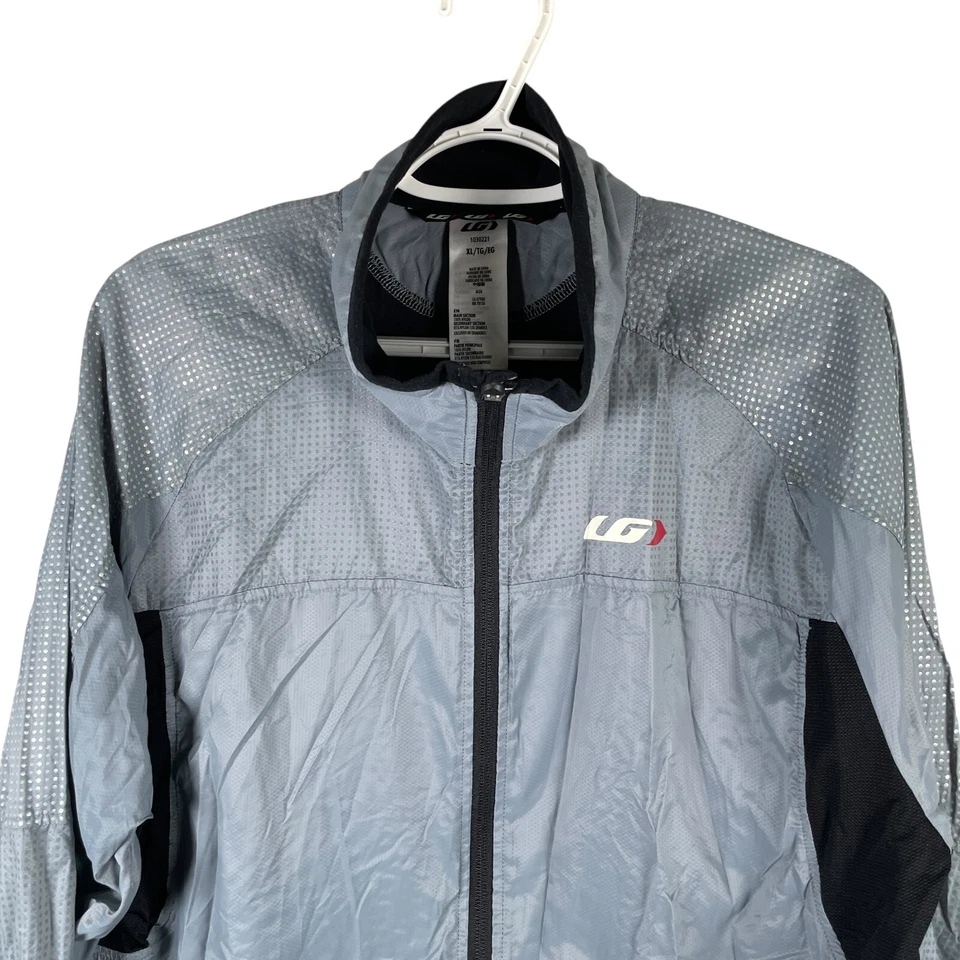 Куртка ветровка мужская Louis Garneau Blink готовая к запуску велосипедная мягкая подкладка размер XL серая на молнии вентиляционная - Изображение 2 из 4