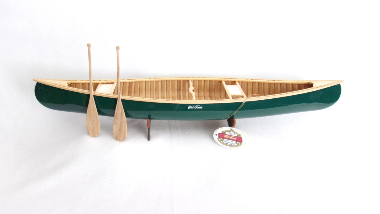 Authentic  Old Town Canoe by Moose River Canoe. 23"long.Buil