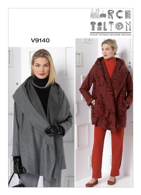 Vogue Patterns Misses' Jacke & Hose, Marcy Tilton V9140, Gr. Y Xsm-Med (8739)