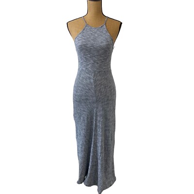Lou And Grey Grey Striped Maxi Dress Size XS Knit, Stretch, Sleeveless Fit  Flare | eBay