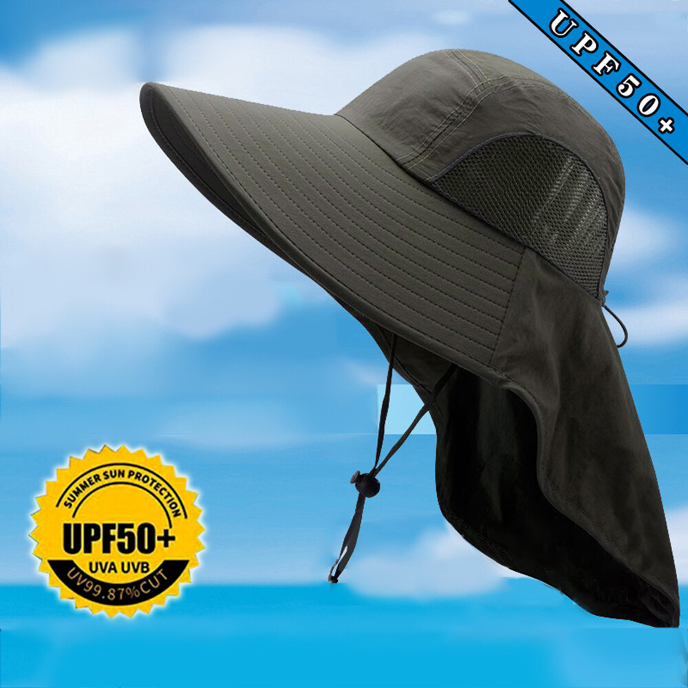 APL Cappello da sole con tesa larga e lembo cervicale cappello da pescatore cappello da escursionismo□ 