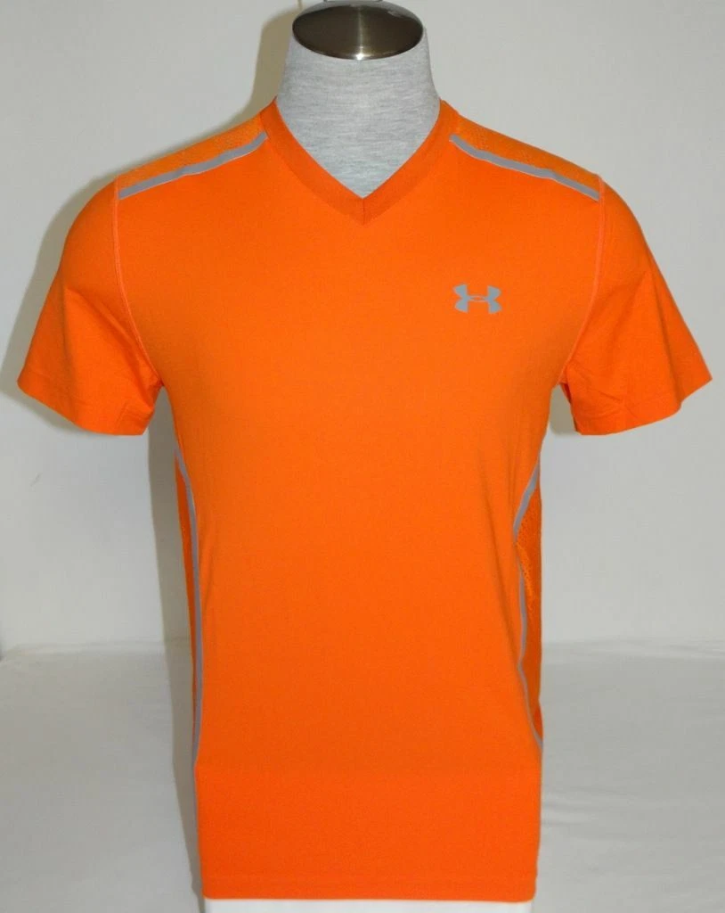 Under Armour Vent Moisture Wicking Orange Short Sleeve Athletic Shirt Men's NWT