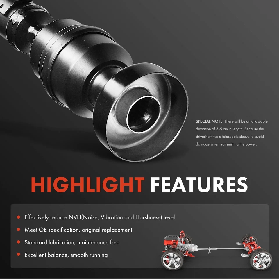 Conjunto de eje de transmisión delantero para Chevrolet Trailblazer GMC Envoy Isuzu Foto 4 de 4