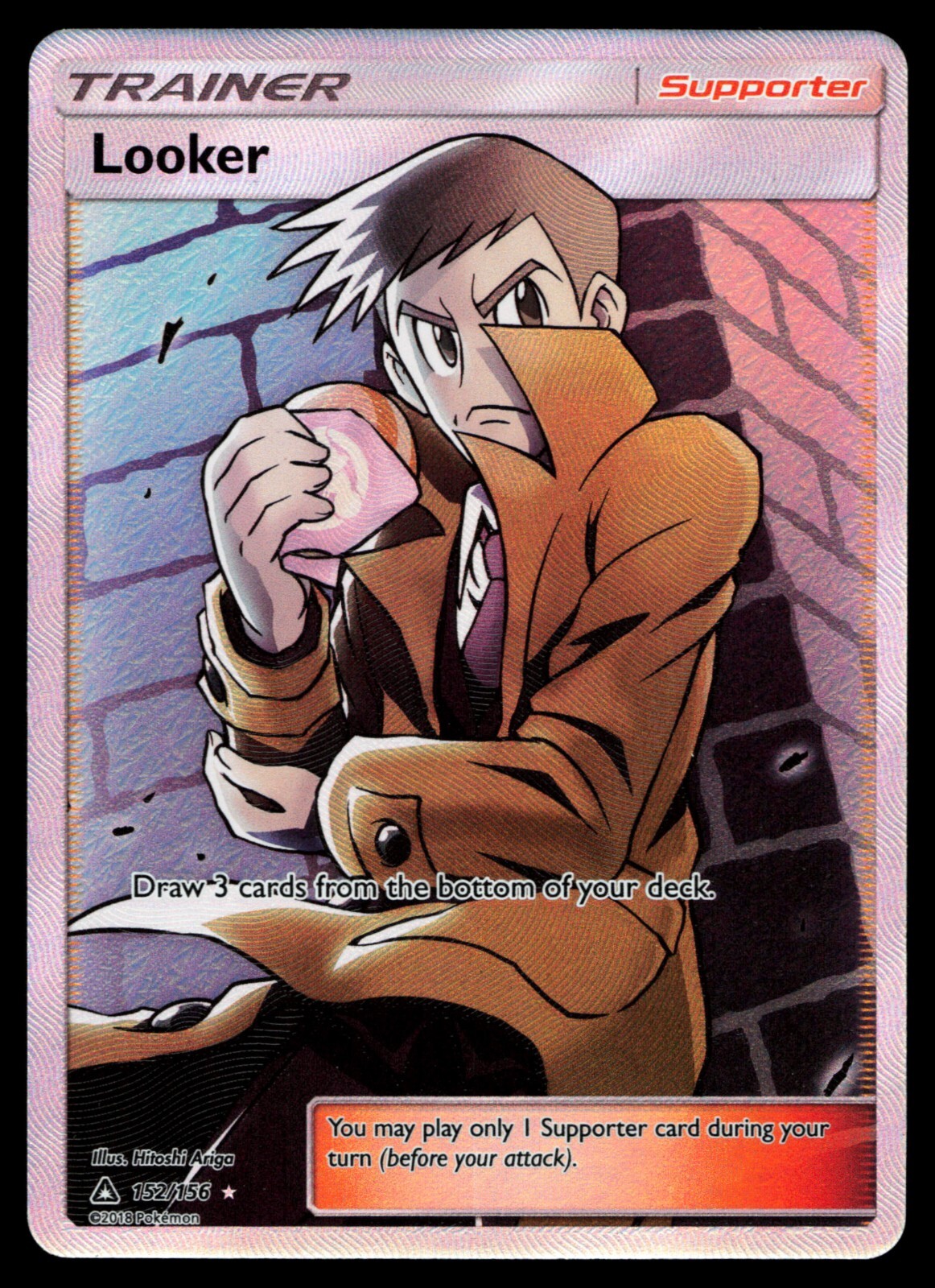 Looker 152/156 Ultra Prism Full Art Holo Pokemon Card