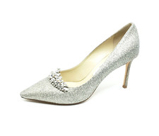 Jimmy Choo Romy 85 Tiara Glitter Pumps Crystal Embellished Stiletto Women 9