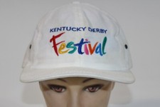 VTG Kentucky Derby Festival Fest Horse Racing Hat White Rare Strapback USA Made