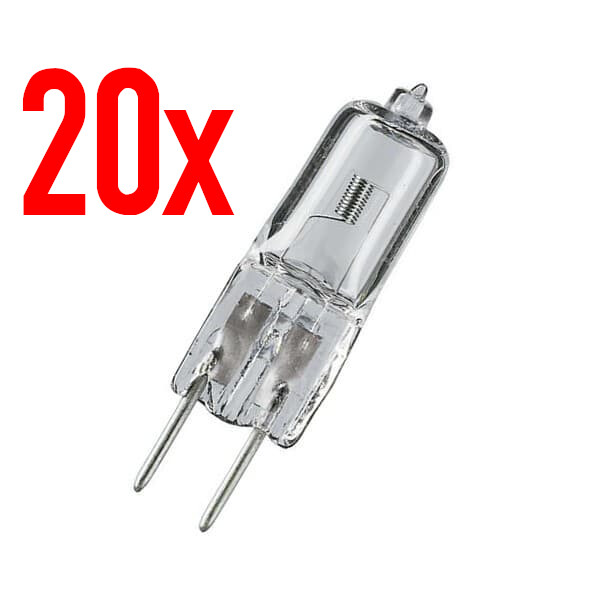 20X Philips Stiftsockel Halogen Lampe 12V 20W Gy6,35 Gy 6,35 Stiftsockellampe-image