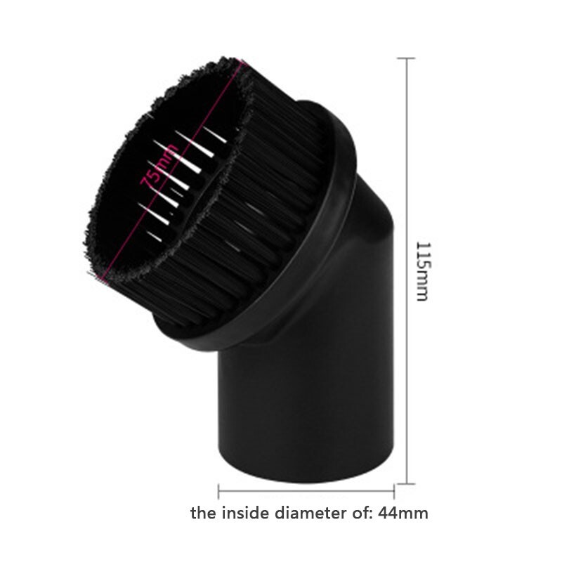 Round Brush+Flat Nozzle for Industrial Vacuum Cleaners with 44mm Inner
