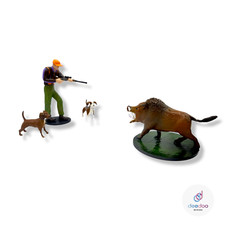 Torta cacciatore cake topper cacciatore personalizzato cani cinghiale cacciatore