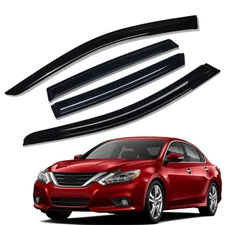 Fits 2013-2018 Nissan Altima Sedan Tape-on Sun Rain Guard Window Visor Rainproof