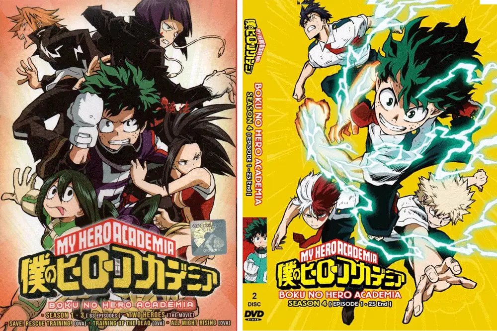 Anime DVD Boku No Hero Academia Complete Season 1-4 2 Movie English Version  for sale online