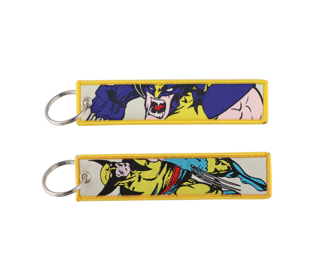 X-Men Wolverine Superhero Comic Movie Embroidered Double Sided Key