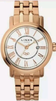 Links Of London Richmond Ladies Watch Rose Gold Ladies 6010.1425 Bnib 
