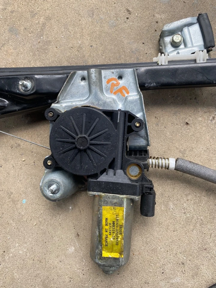 00-02 Jaguar S-Type X200 Puerta delantera derecha Ventana Motor Regulador OEM Foto 3 de 4