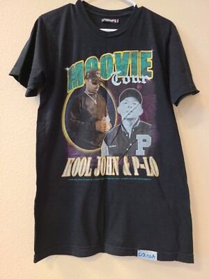 PINK + DOLPHIN - 2015 Kool John & P-Lo Moovie Tour T-Shirt Double Sided RARE MED