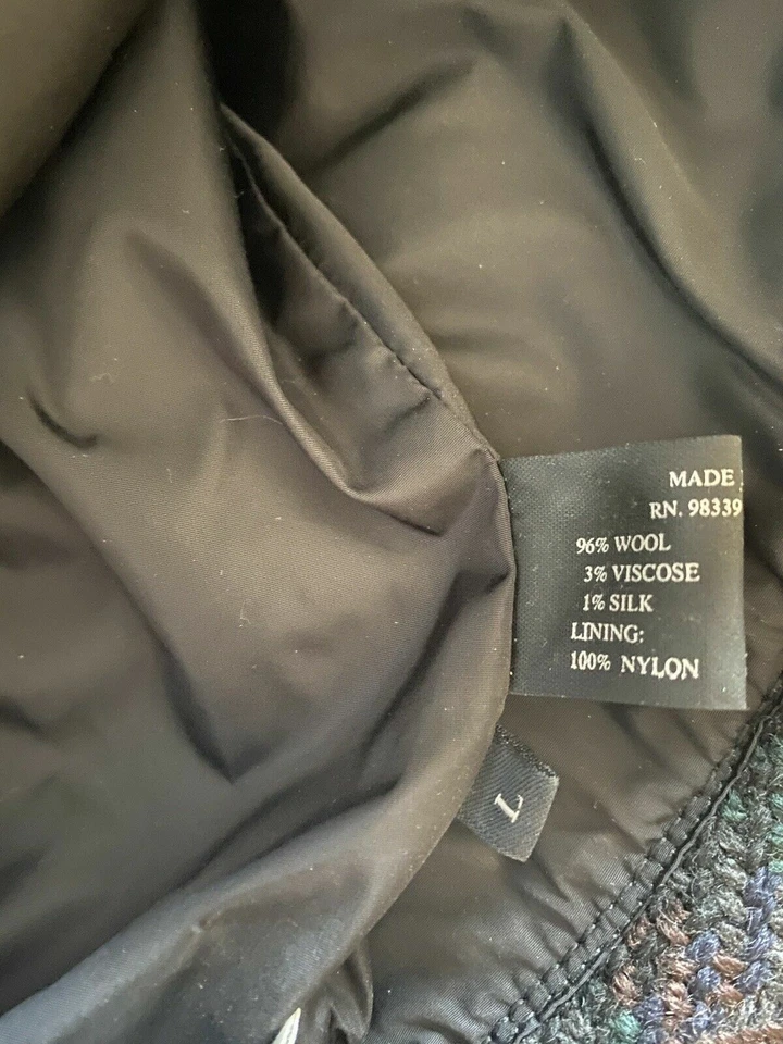 Auténtica Gorra Prada Lana Seda Tweed Multicolor Cubo Netaporter Talla L Foto 4 de 4