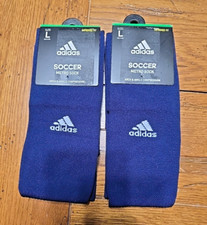 NAVY 2 Adidas Unisex Soccer Metro Sock Arch Ankle Compression Size L Men
