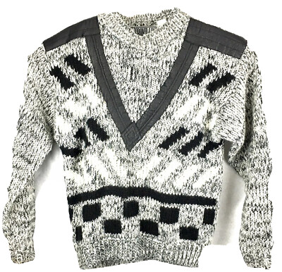 Front Line Mens Sweater Black/White 