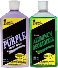 California Custom Products PURPLE METAL POLISH & ALUMINUM DEOXIDIZER Combo Kit