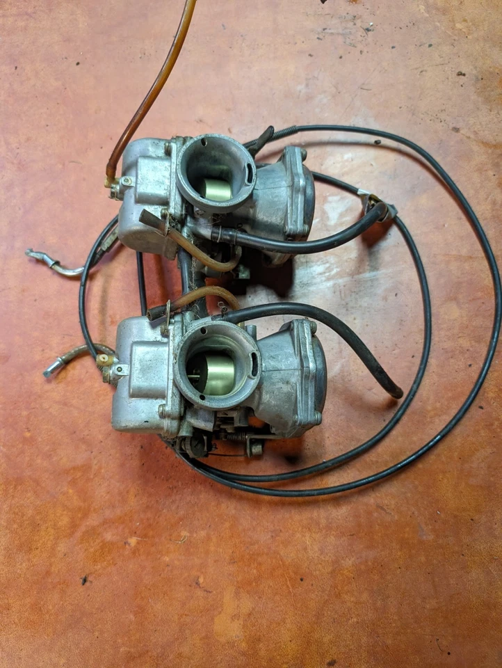 Yamaha TX750 OHC 1973 Twin Mikuni Solex carburadores conjunto de carbohidratos 1974 Foto 2 de 4