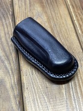 Buck 112 Ranger Molded Leather Sheath with Belt Clip , Vertical Carry , Handmade