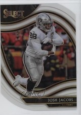 2020 Panini Select Field Level White Prizm Die-Cut Josh Jacobs #333 1pf0