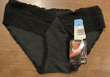 Vtg Bali Cotton Light  Lacy Skamp Vikini Panty Style 2024 Black Size 5 NWT