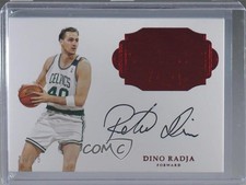 2016-17 Panini Flawless Ruby 11/15 Dino Radja #FA-DNO Auto HOF 7v5