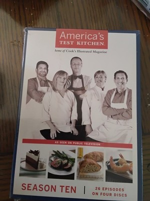America's Test Kitchen Season Ten 4-Disc DVD Box Set  FREE SHIPPING  
