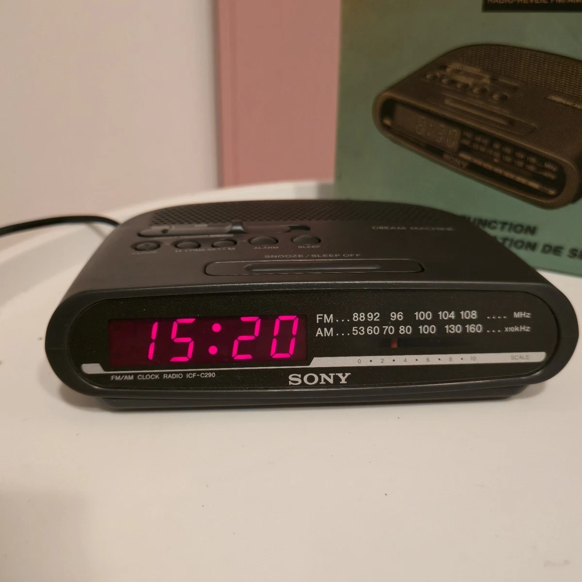 Radio despertador digital Sony ICF-C290 Dream Machine AM/FM negro