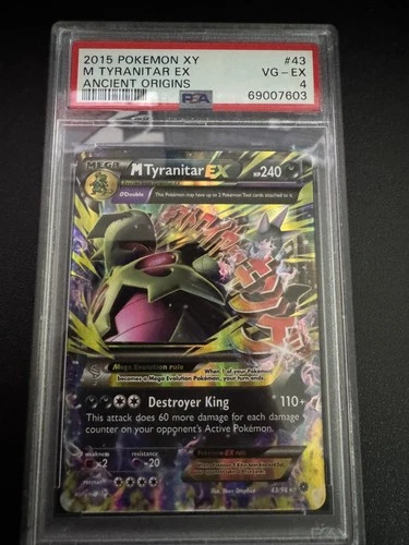 M Tyranitar Ex Ancient Origins - 43 NM PSA 4