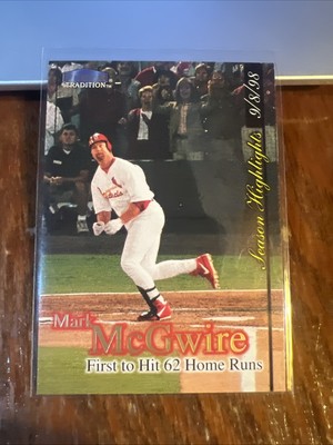 Mark McGwire 1998 Fleer Tradition Update Factory Set #U1 St Louis Cardinals
