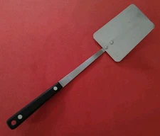 Vtg EKCO USA Vanadium Black Handle Stainless SPATULA 13 5/8" Free Ship Flipper