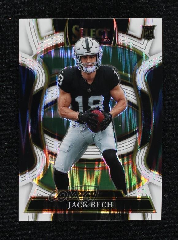 2025 Panini Select Concourse White Shock Prizm 17/799 Jack Bech #6 0yn8