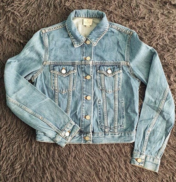 Women French Connection Jacket Navy Denim 32