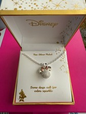 Disney Minnie Mouse Bow Silver Plated Pendant- Some Days Call For Extra Sparkle
