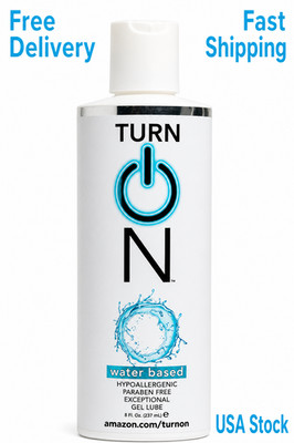 Turn On Water Based Lube 8 Ounce Premium Personal Lubricant Long Lasting Formula