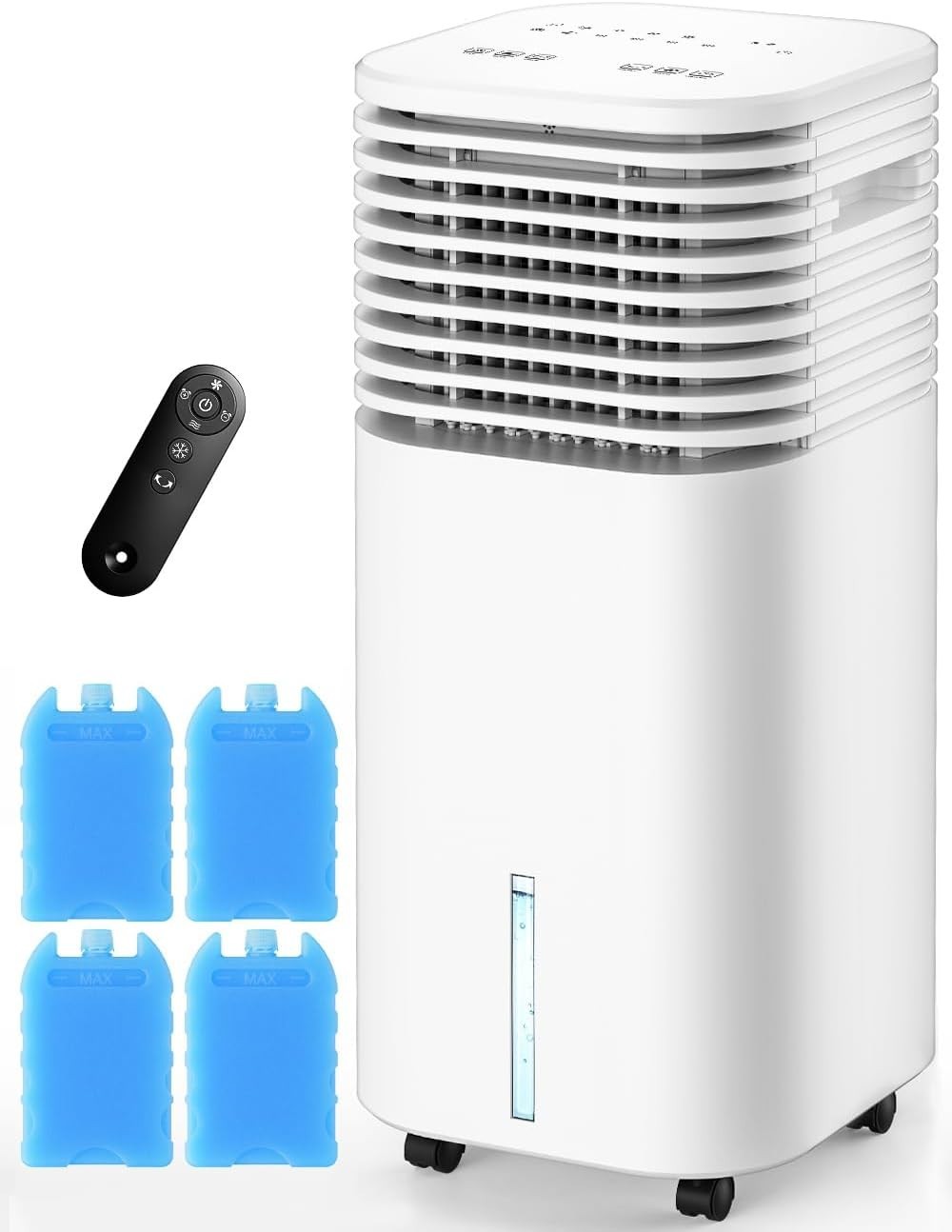 CENSTECH 4-IN-1 Portable Air Conditioners, Evaporative Air Cooler w/4 Modes & 3
