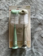 Munchkin Sponge Bottle Brush, Modern Design, 2 Pack, Grey. With Nipple Brush New