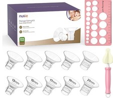 Nuliie Flange Sizing Kit Food-Grade Silicone 13/15/17/19/21 mm 24mm Shield, 10pc