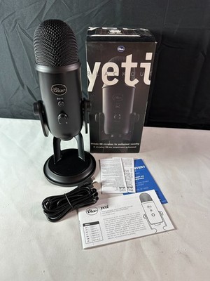 Blue Yeti Blackout Ultimate Patterns USB Microphone For Professional Recording