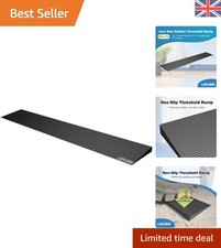 Eco-Friendly Rubber 2 cm High Non-Slip Ramp - 650 kg Capacity for All Vehicles