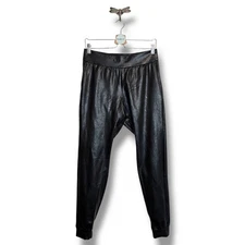 Commando Faux Leather Joggers SLG45 Black Pants M