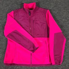 Champion Jacket Womens Large Pink Full Zip Pockets Mock Neck C9 Outdoor Casual