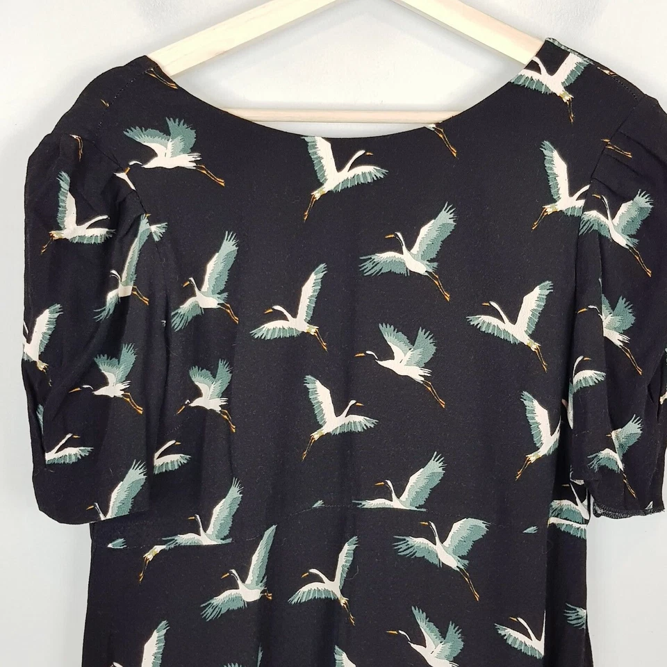 KAREN WALKER Hi There | Womens Bird Patterned Dress  [ Size AU 12 ] - image 2 of 4