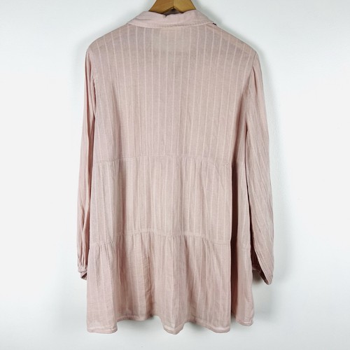 NUEVO CON ETIQUETAS Camisa Túnica Style & Co Manga Larga en Niveles Talla 2X Ropa de Oficina Resort Informal - Imagen 6 de 8