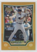 2009 Bowman Draft Chrome Gold Refractor 13/50 Michael Saunders #BDP23 1v1