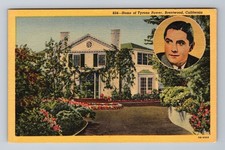 Brentwood CA-California, Residence of Tyrone Power, Vintage Postcard