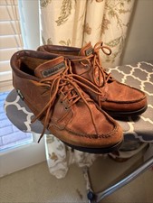 Vintage EASTLAND Chukka Brown Leather Lace Up Ankle Boots Men  s 10 Made in USA